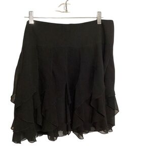 Dots Skirt Sheer Mini Flowy 80s Feminine Fairy Grunge Party NYE Womens SZ 11/12